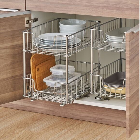 TRINITY | 2-Tier Sliding Drawer | Chrome New in box - Picture 2 of 4